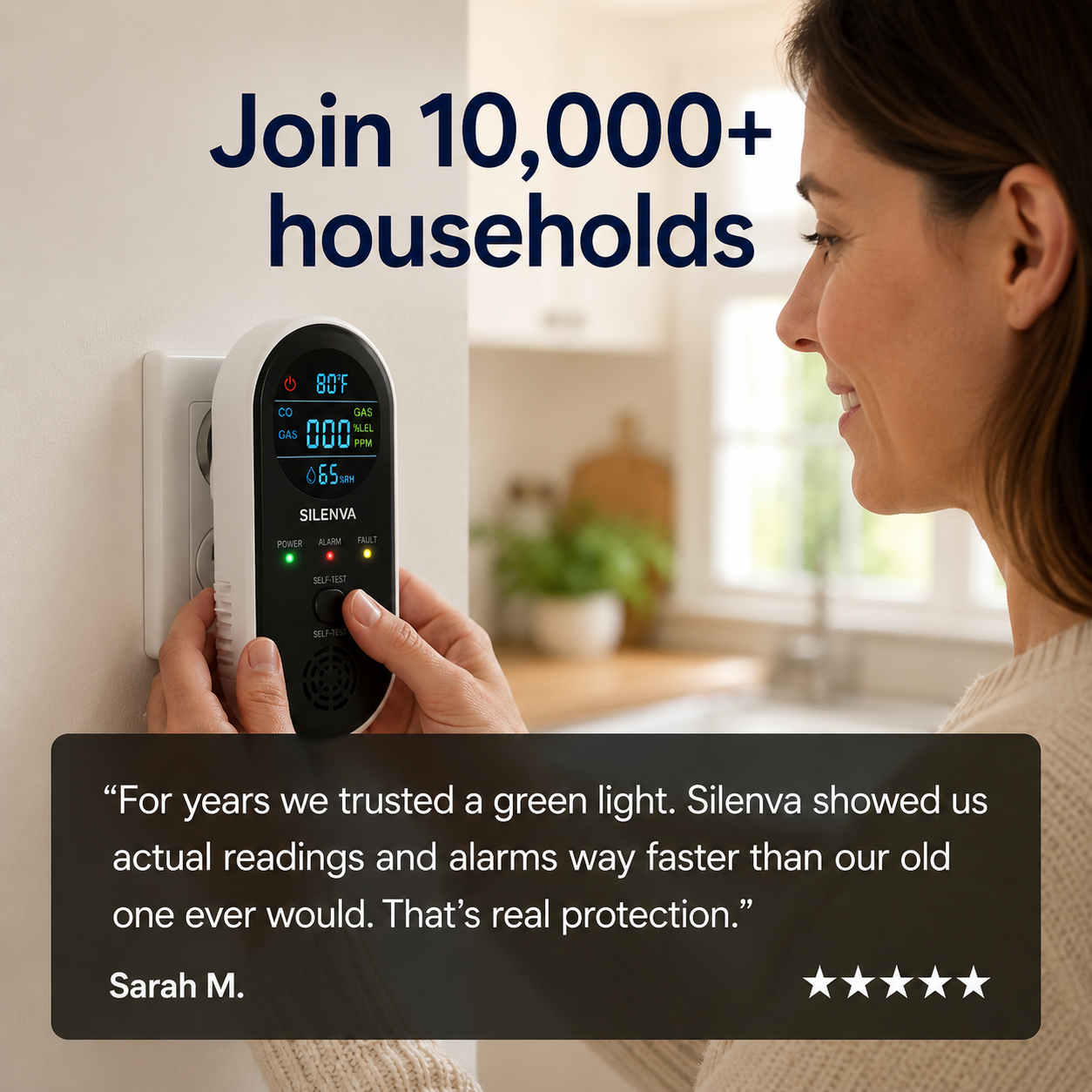 Silenva™ CO & Gas Detector